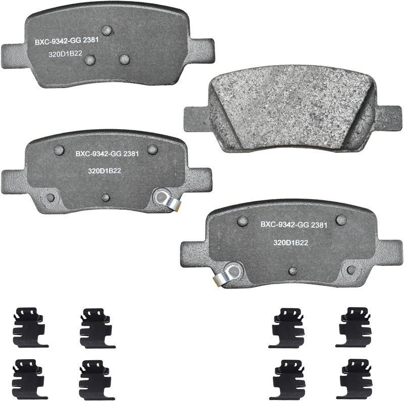 Bendix Premium SBC2381 Ceramic Rear Brake Pads for Hyundai Santa Cruz 2024-2022, Santa Fe 2023-2021, Kia Carnival 2023-2022, Sorento 2023-2021 - Image 1